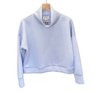 NWT For The Republic Textured Turtleneck Relaxed Fit Sweater Lavender Ice